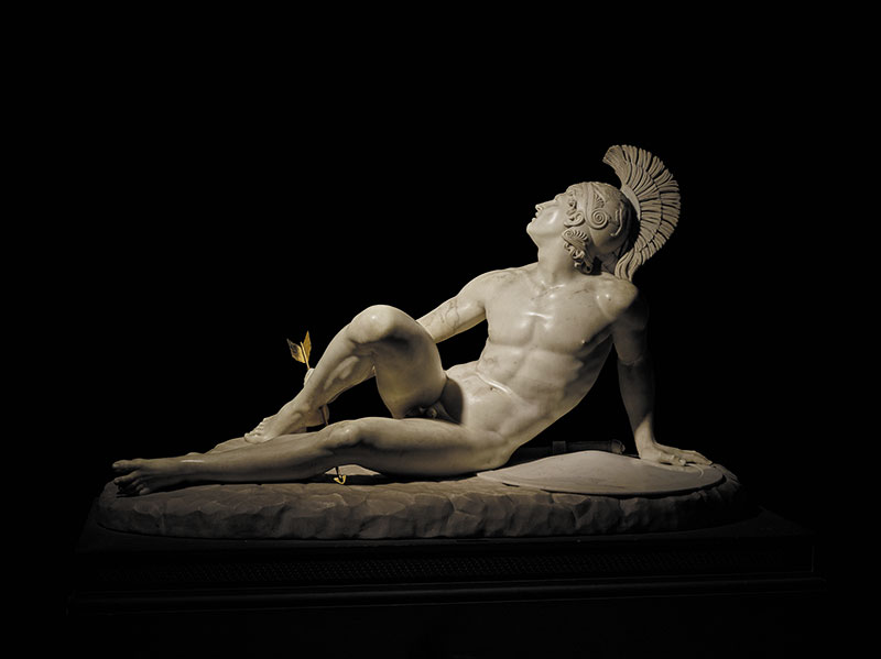 Filippo Albacini (1777-1858), The Wounded Achilles (1825) Chatsworth House; photo © The Devonshire Collections, Chatsworth; reproduced by permission of Chatsworth Settlement Trustees.