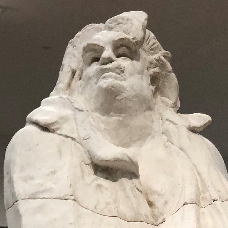 August Rodin Balzac monumental (1898) plaster (personal photograph)